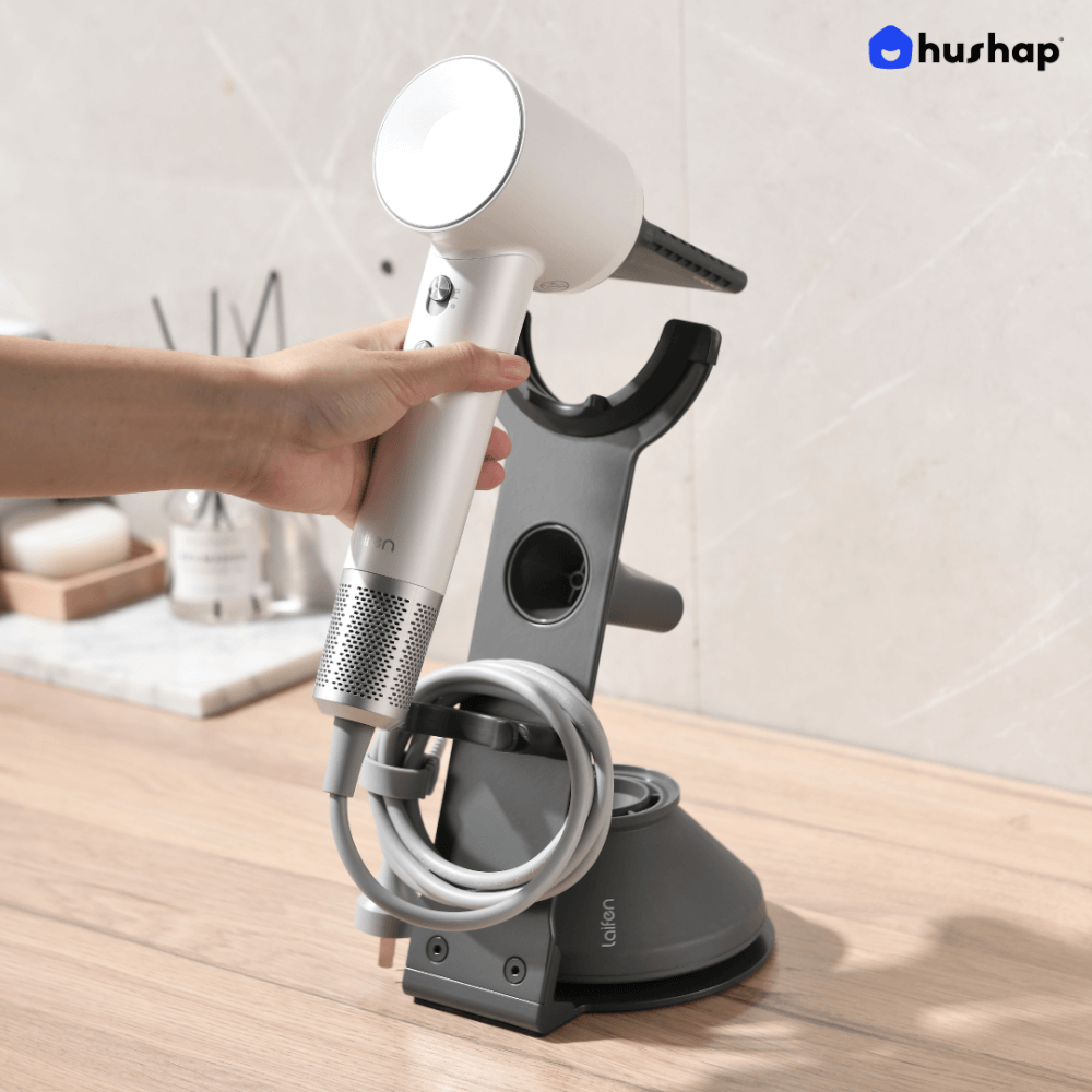 ที่วางไดร์เป่าผม HUSHAP เก็บหัวอุปกรณ์ได้ 3 หัว สำหรับ DYSON DREAME LAIFEN