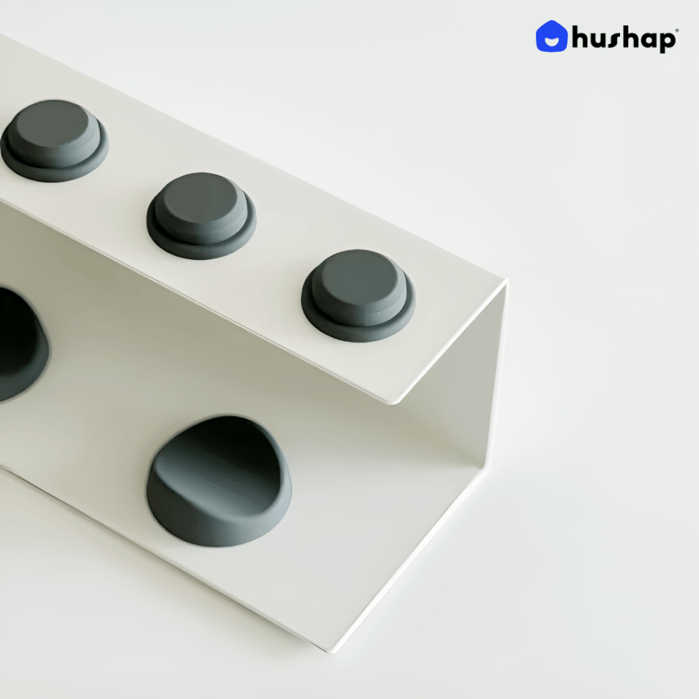 ที่วางไดร์ม้วนผม 2IN1 HUSHAP เก็บหัวอุปกรณ์ได้ 4 หัว สีขาว สำหรับ DYSON AIRWRAP HS01, HD05, HD08
