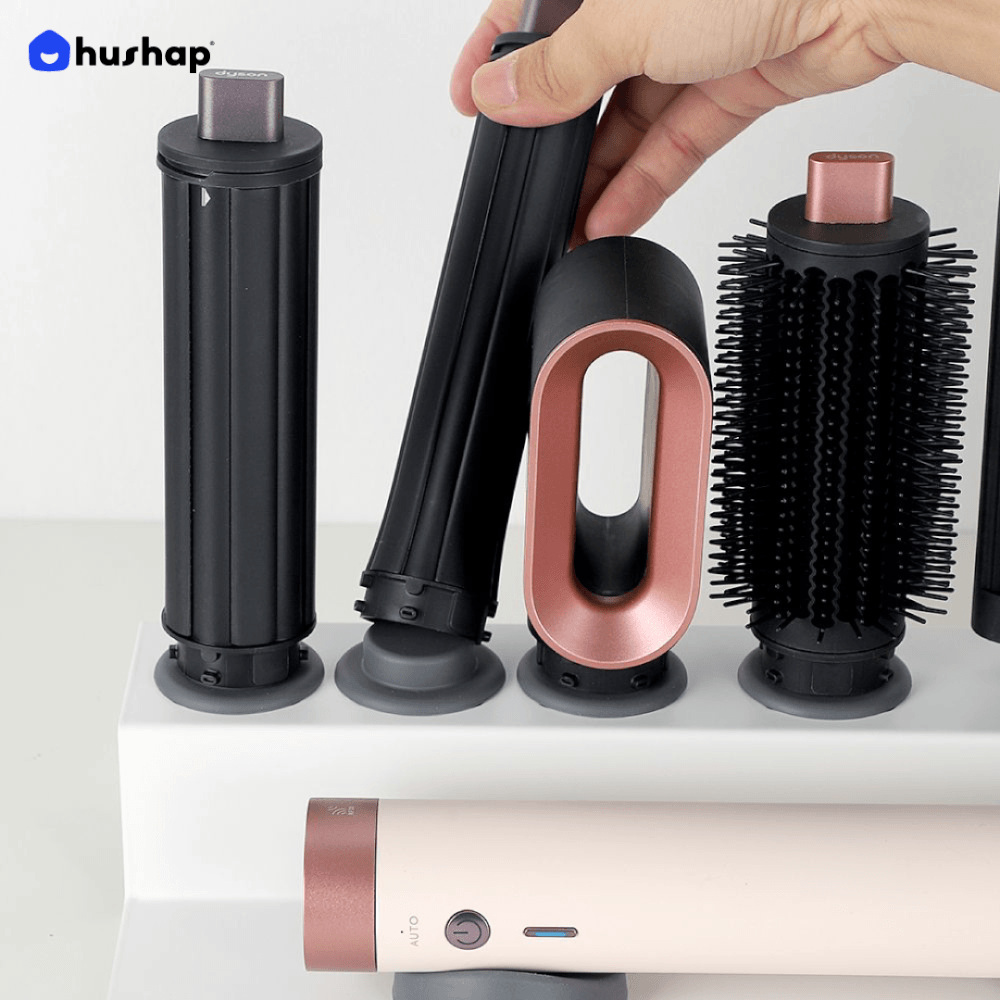 ที่วางไดร์ม้วนผม HUSHAP สีดำ เก็บหัวอุปกรณ์ได้ 6 หัว สำหรับ DYSON AIRWRAP HS01, HD05, HD08, HS09_4