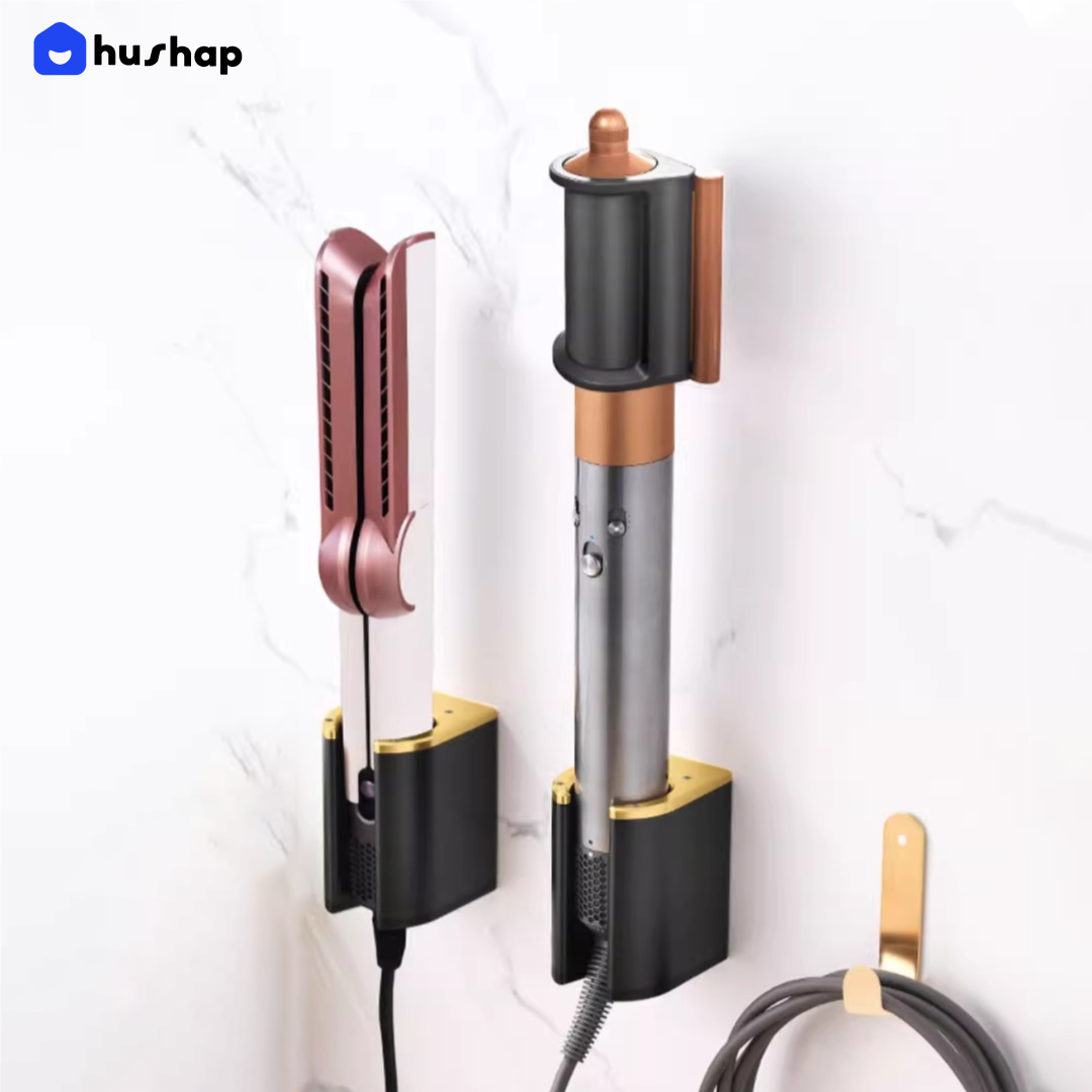 ที่วางไดร์เป่าผม แบบติดผนัง HUSHAP รุ่น BW-05A สีขาว สำหรับ DYSON AIRSTRAIT, AIRWRAP, CORRALE, SUPERSONIC_5