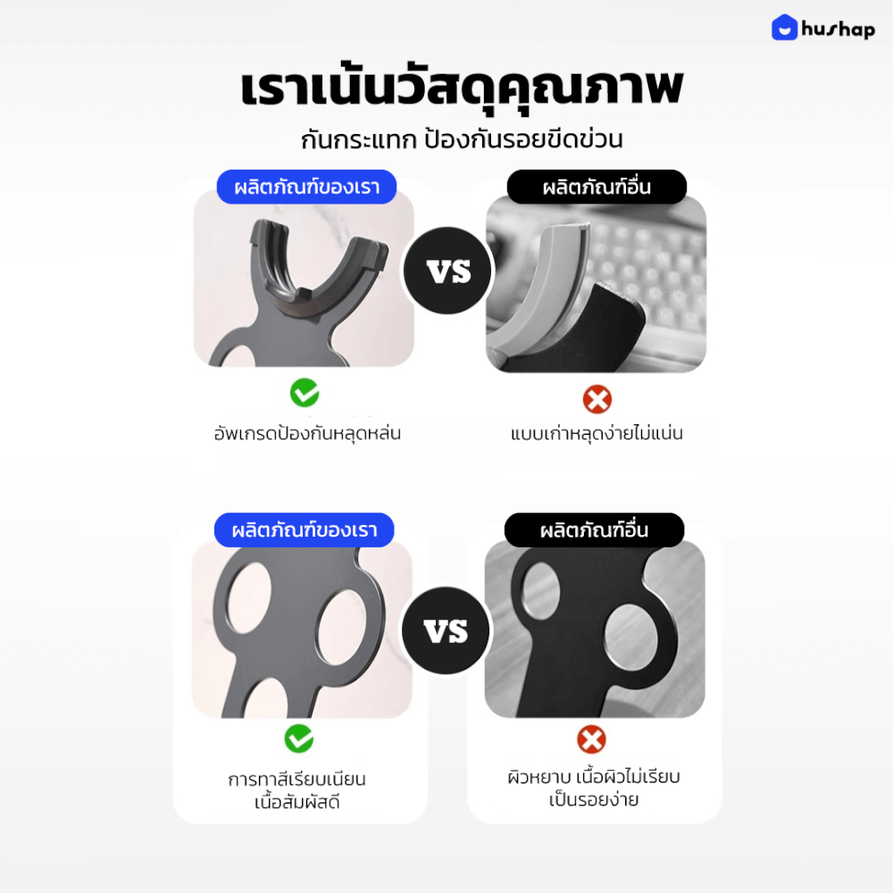 ที่วางไดร์เป่าผม HUSHAP เก็บหัวอุปกรณ์ได้ 5 หัว สำหรับ DYSON SUPERSONIC HD08, HD15, HD16