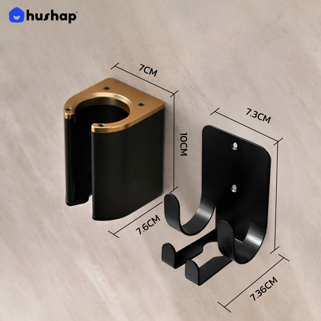 ที่วางไดร์เป่าผม แบบติดผนัง HUSHAP รุ่น BW-05C สีขาว สำหรับ DYSON AIRSTRAIT, AIRWRAP, CORRALE, SUPERSONIC