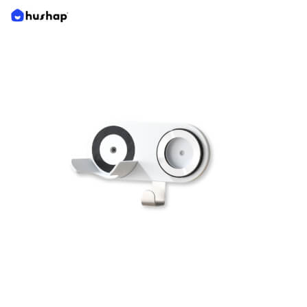 ที่วางไดร์เป่าผม แบบติดผนัง HUSHAP รุ่น BB-01 สีขาว สำหรับไดร์เป่าผมสากล, DYSON, DREAME, LAIFEN, FIYO, CONFU และ KAHEAL_0