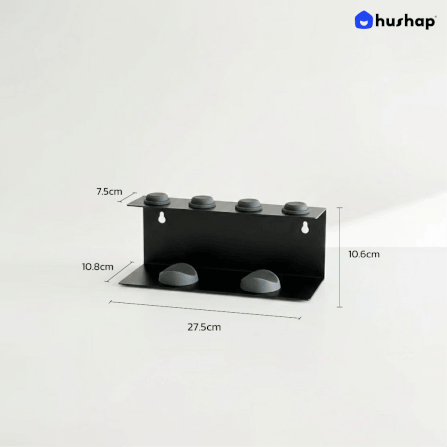 ที่วางไดร์ม้วนผม 2IN1 HUSHAP เก็บหัวอุปกรณ์ได้ 4 หัว สีดำ สำหรับ DYSON AIRWRAP HS01, HD05, HD08_2