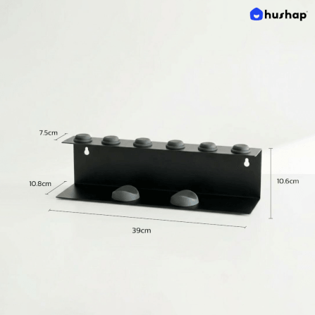 ที่วางไดร์ม้วนผม 2IN1 HUSHAP เก็บหัวอุปกรณ์ได้ 7 หัว สีดำ สำหรับ DYSON AIRWRAP HS01, HD05, HD08_3