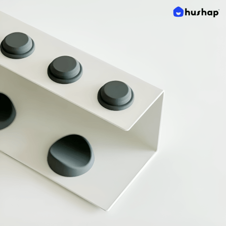 ที่วางไดร์ม้วนผม 2IN1 HUSHAP เก็บหัวอุปกรณ์ได้ 4 หัว สีขาว สำหรับ DYSON AIRWRAP HS01, HD05, HD08_4