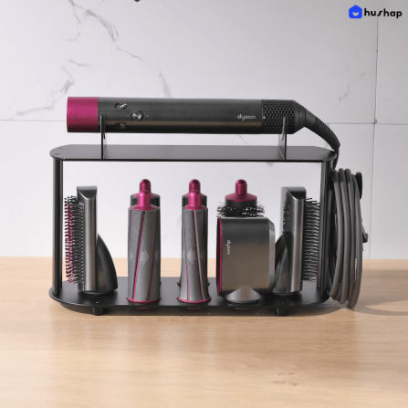 ที่วางไดร์ม้วนผม HUSHAP เก็บหัวอุปกรณ์ได้ 8 หัว สีดำ สำหรับ DYSON AIRWRAP HS01, HD05, HD08_5