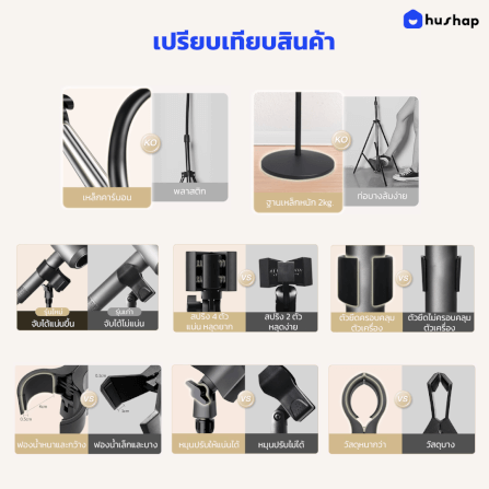 ขาตั้งไดร์เป่าผม HUSHAP แบบตั้งพื้น รองรับไดร์เป่าผมทุกรุ่น_9