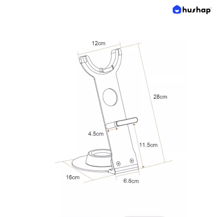 ที่วางไดร์เป่าผม HUSHAP เก็บหัวอุปกรณ์ได้ 3 หัว สำหรับ DYSON DREAME LAIFEN_9