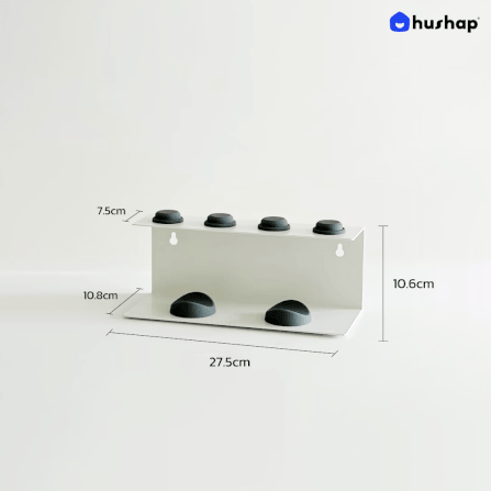 ที่วางไดร์ม้วนผม 2IN1 HUSHAP เก็บหัวอุปกรณ์ได้ 4 หัว สีขาว สำหรับ DYSON AIRWRAP HS01, HD05, HD08_6