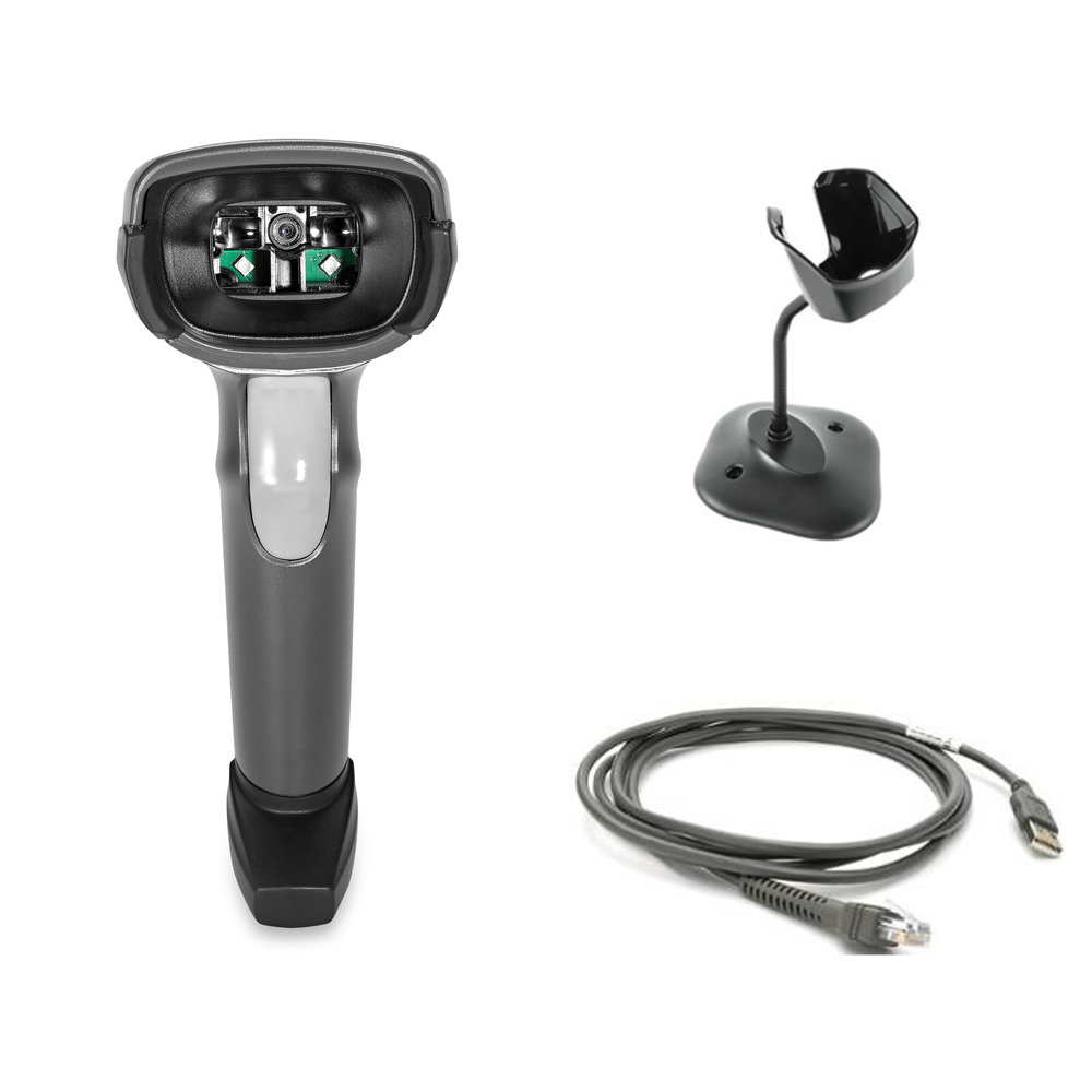 เครื่องสแกนบาร์โค้ด ZEBRA รุ่น ZEB DS2208-SR USB พร้อมขาตั้ง_2