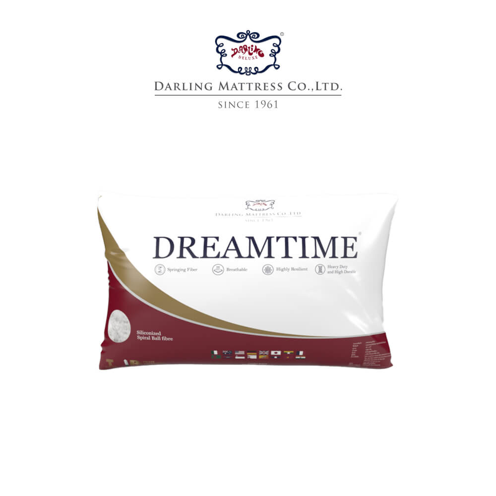 หมอนหนุน DARLING MATTRESS รุ่นใยบอลเคลือบซิลิโคนดรีมไทม์ รุ่นนุ่มแน่น