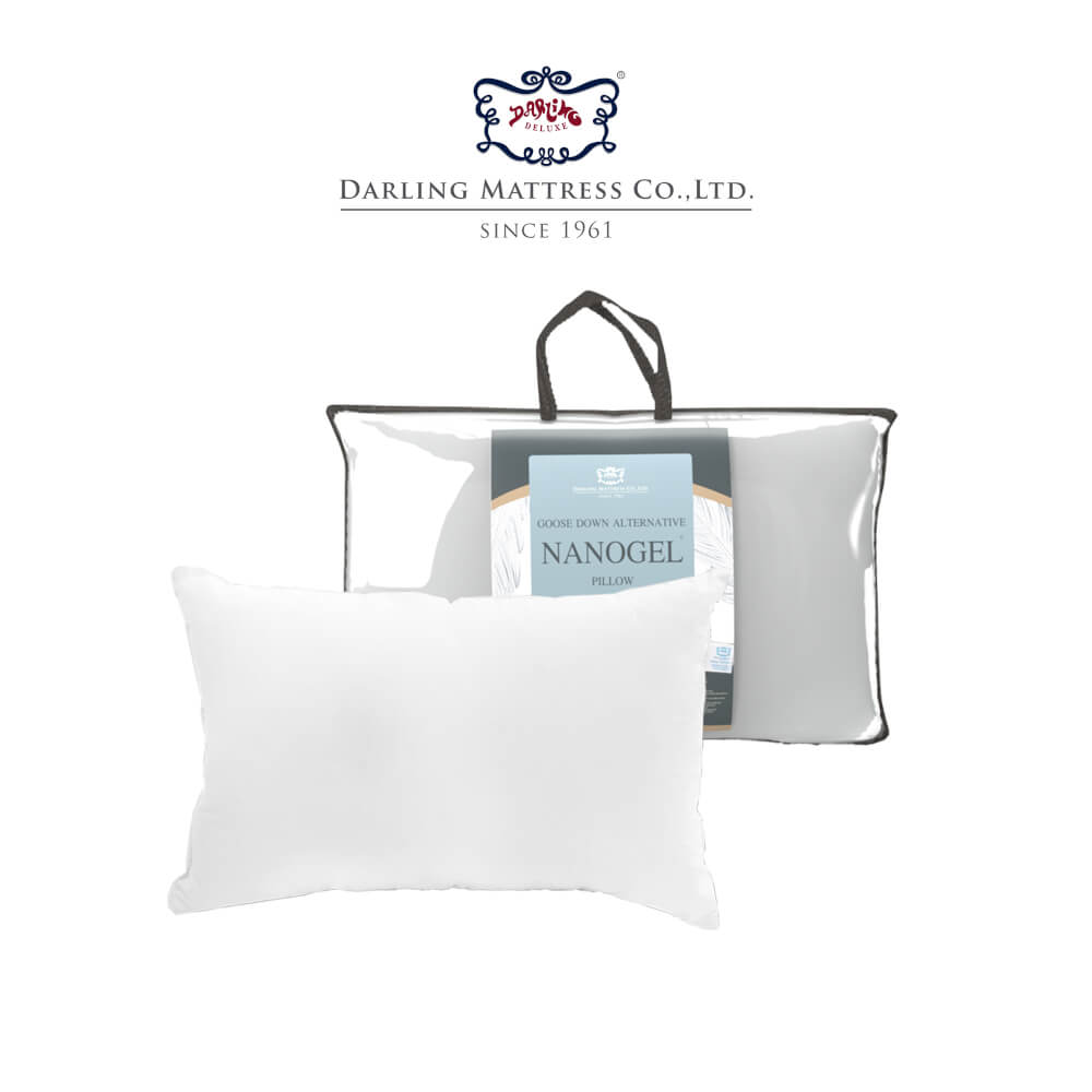 หมอนหนุน DARLING MATTRESS รุ่นขนห่านเทียมนาโนเจล แพ็คคู่_8