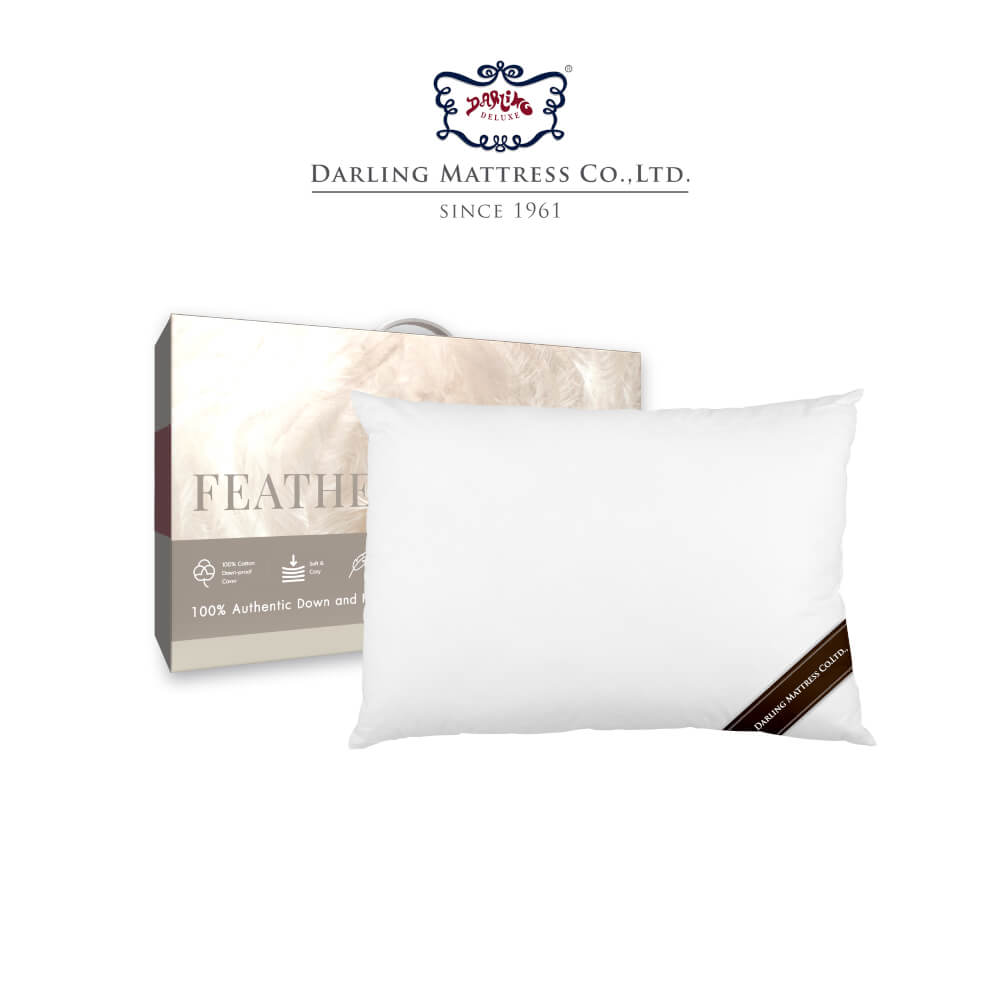 หมอนหนุน DARLING MATTRESS รุ่น FEATHERETT ขนเป็ดแท้ 100%