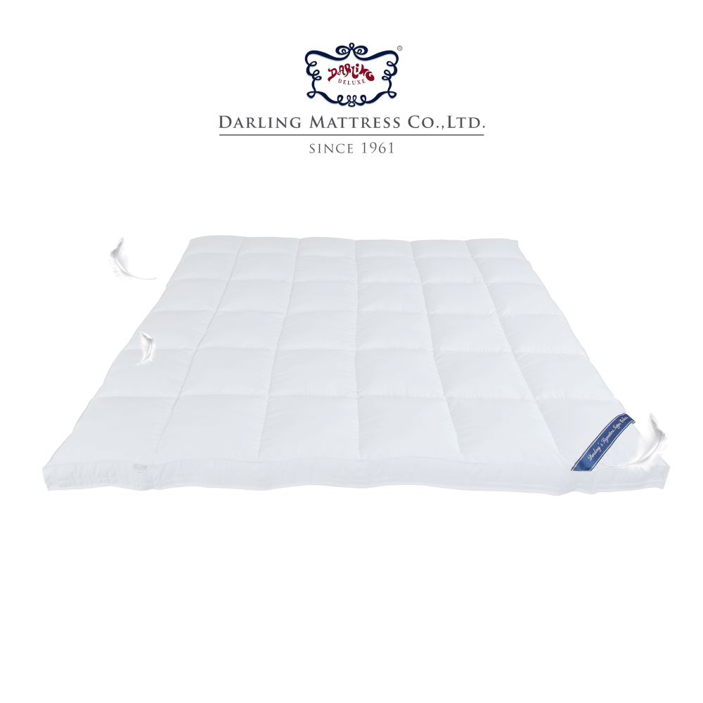 ท็อปเปอร์รองนอน 5 ฟุต DARLING MATTRESS รุ่นขนห่านเทียมหรือนาโนเจลรุ่นนุ่มฟู_8