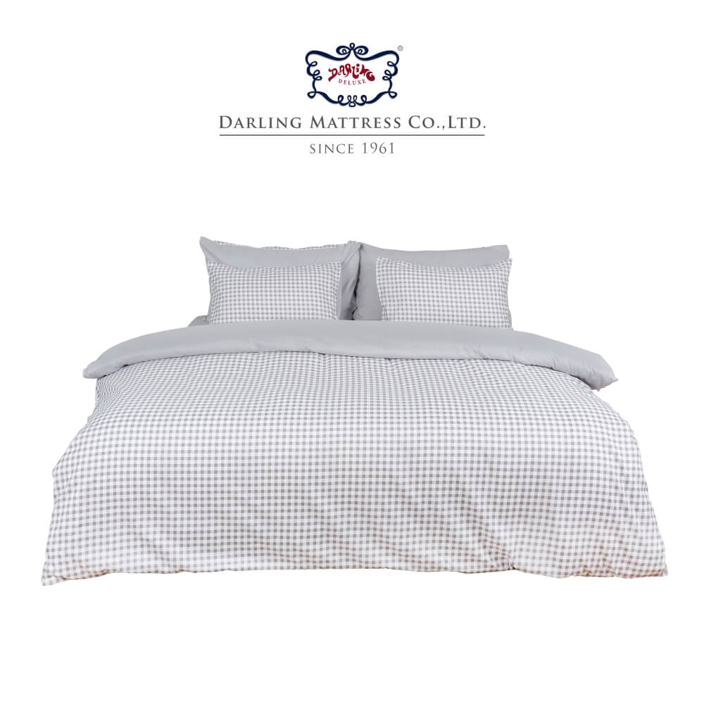 ชุดผ้าปูผ้านวม 3.5 ฟุต DARLING MATTRESS รุ่น2 สี 2 สไตล์ ลายดับเบิ้ลเกรย์_8