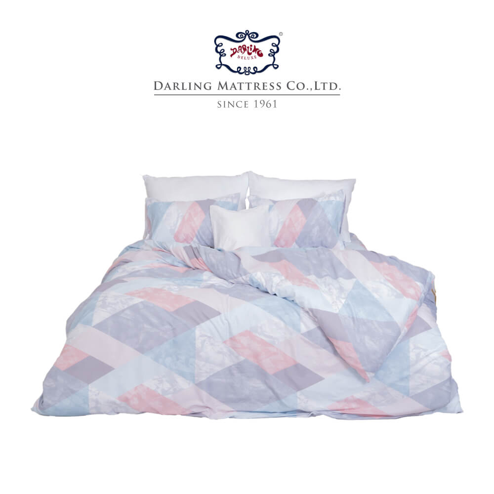 ชุดผ้าปูผ้านวม 5 ฟุต DARLING MATTRESS รุ่นแอบสแตรกต์ ลายมาร์เบิ้ล