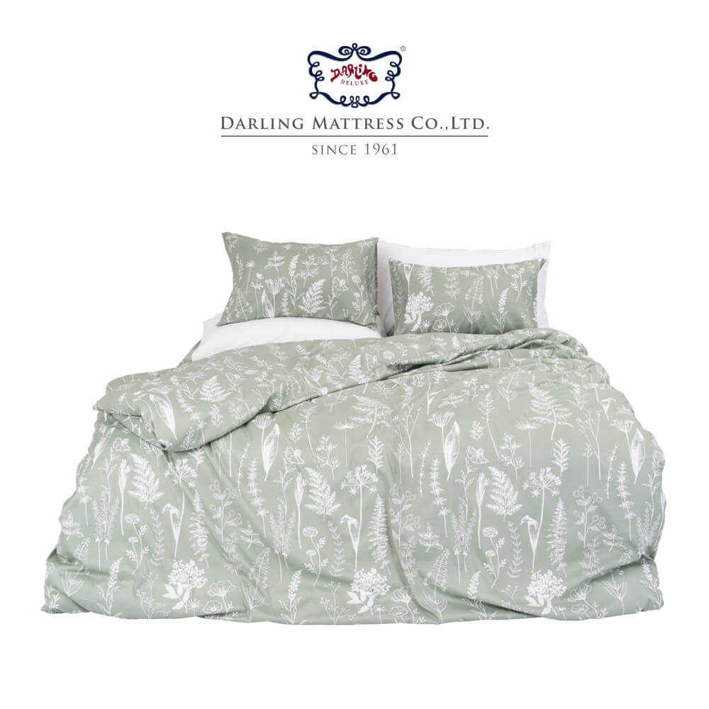ชุดผ้าปูผ้านวม 5 ฟุต DARLING MATTRESS รุ่นลายดอกไม้ ลายสปริงฟิลด์_7