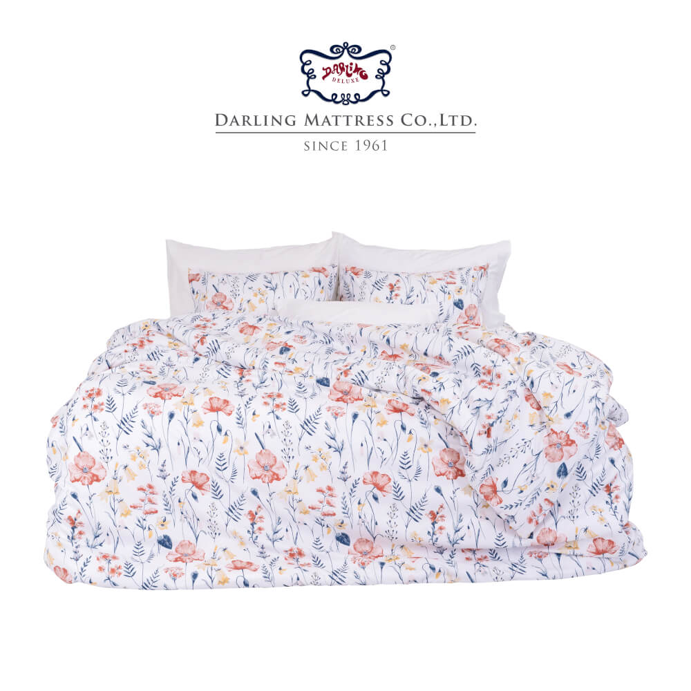 ชุดผ้าปูผ้านวม 3.5 ฟุต DARLING MATTRESS รุ่นลายดอกไม้ ลายบลอสซั่ม_8