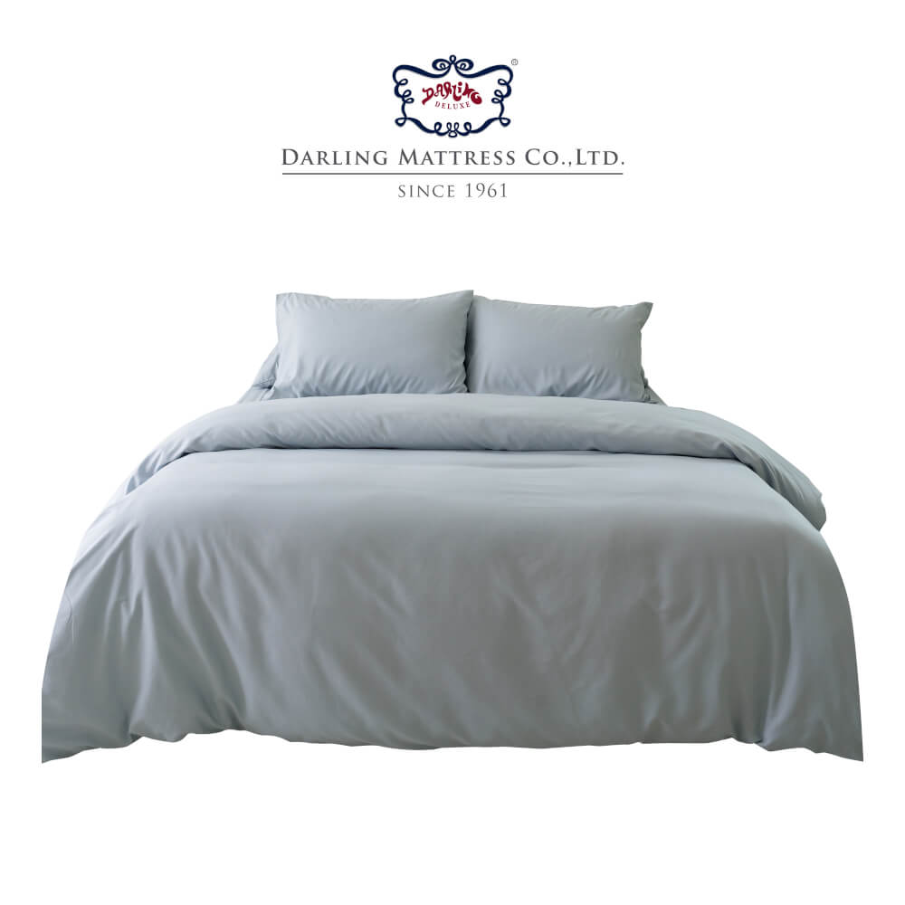 ชุดผ้าปูผ้านวม 5 ฟุต DARLING MATTRESS รุ่นสีพื้น สีเพิร์ลบลู