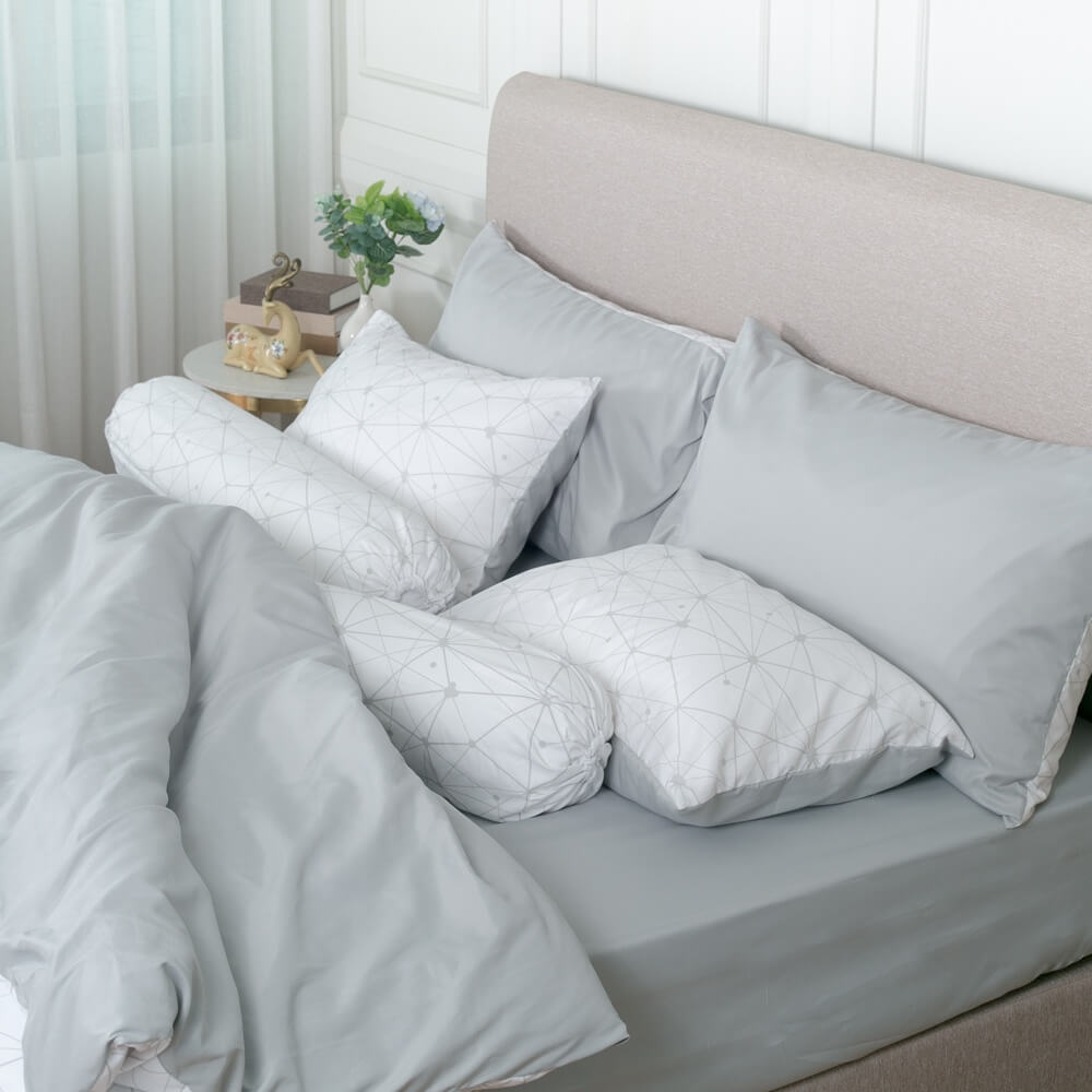 ชุดผ้าปูผ้านวม 6 ฟุต DARLING MATTRESS รุ่น2 สี 2 สไตล์ ลายจีเวล