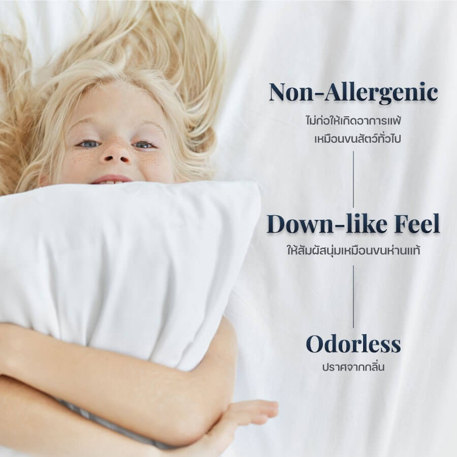 หมอนหนุน DARLING MATTRESS รุ่นขนห่านเทียมนาโนเจล