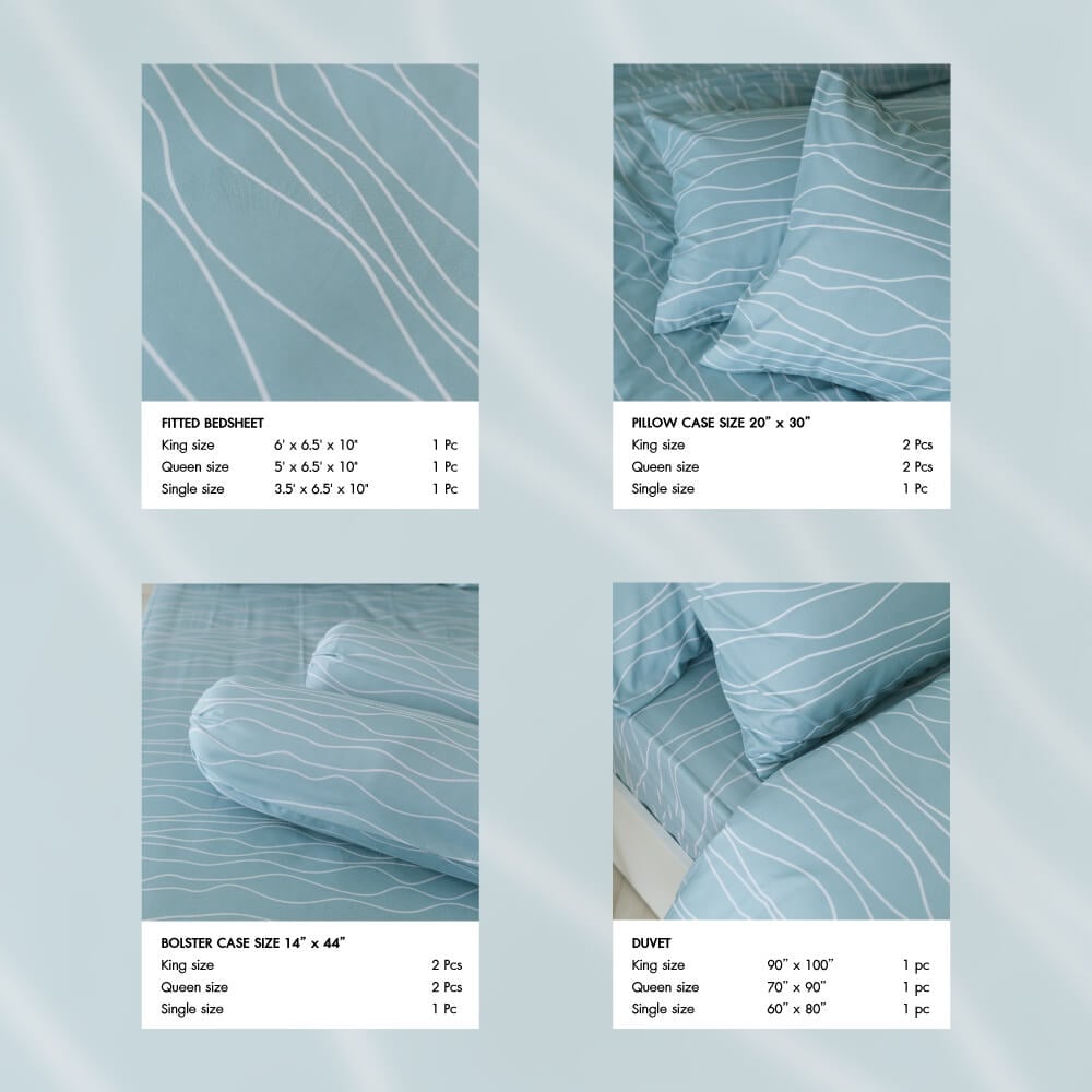 ชุดผ้าปูผ้านวม 3.5 ฟุต DARLING MATTRESS รุ่นแอบสแตรกต์ ลายไอวอรี่