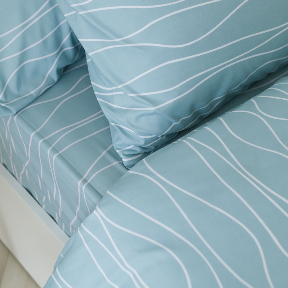 ชุดผ้าปูผ้านวม 5 ฟุต DARLING MATTRESS รุ่นแอบสแตรกต์ ลายไอวอรี่_3