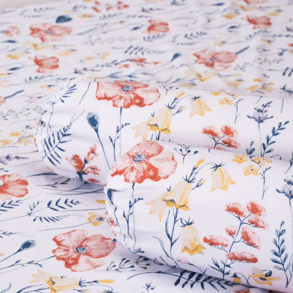ชุดผ้าปูผ้านวม 5 ฟุต DARLING MATTRESS รุ่นลายดอกไม้ ลายบลอสซั่ม