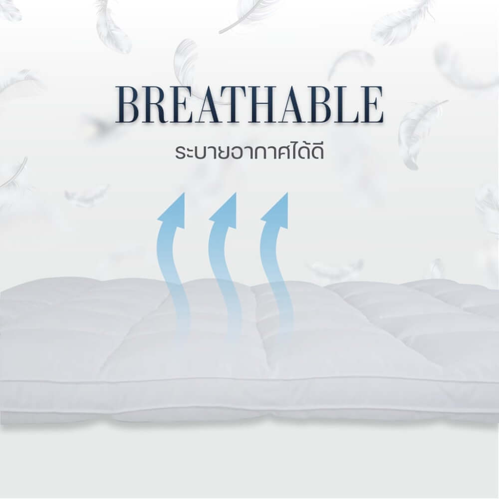 ท็อปเปอร์รองนอน 3.5 ฟุต DARLING MATTRESS รุ่นขนห่านเทียมหรือนาโนเจลรุ่นนุ่มฟู