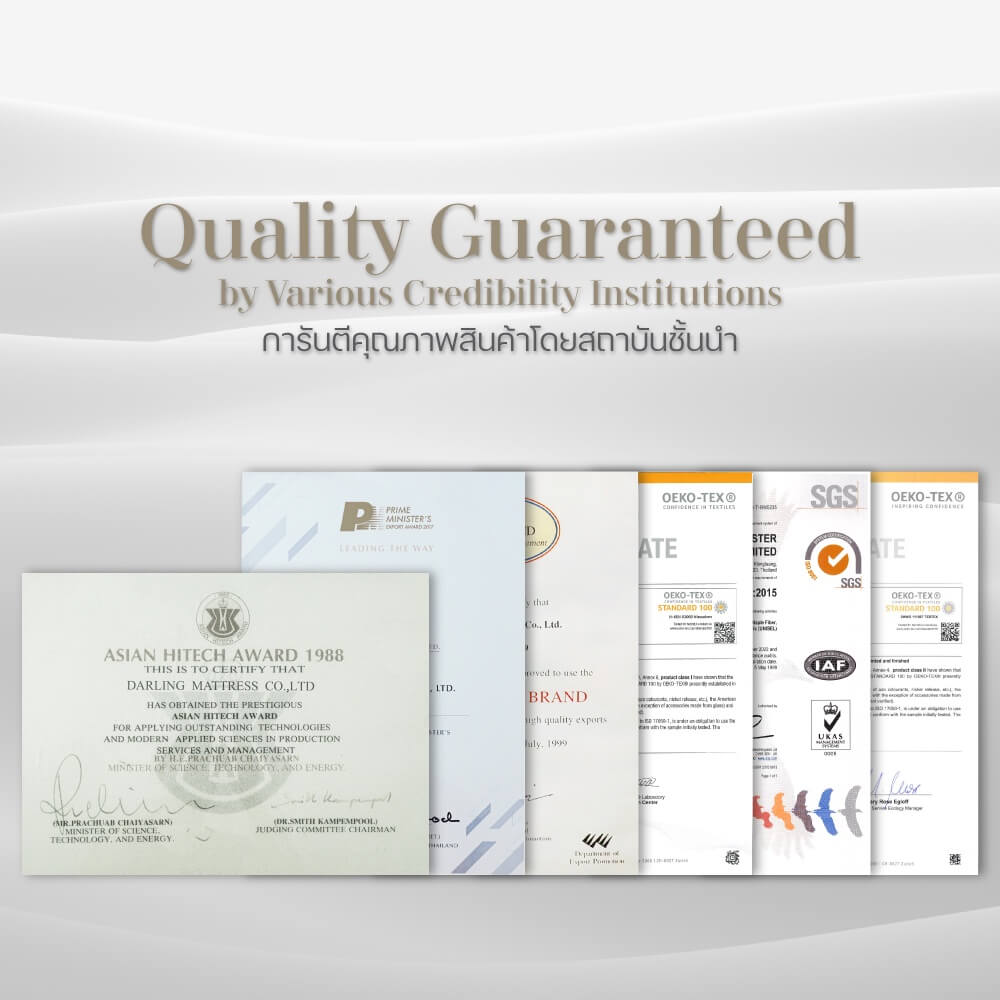 ชุดผ้าปูผ้านวม 6 ฟุต DARLING MATTRESS รุ่น2 สี 2 สไตล์ ลายริวารี่