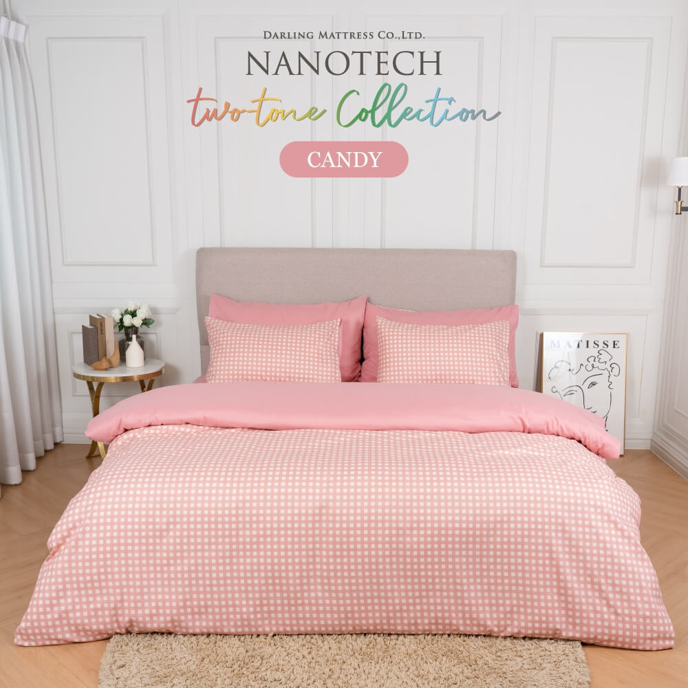 ชุดผ้าปูผ้านวม 3.5 ฟุต DARLING MATTRESS รุ่น2 สี 2 สไตล์ ลายแคนดี้