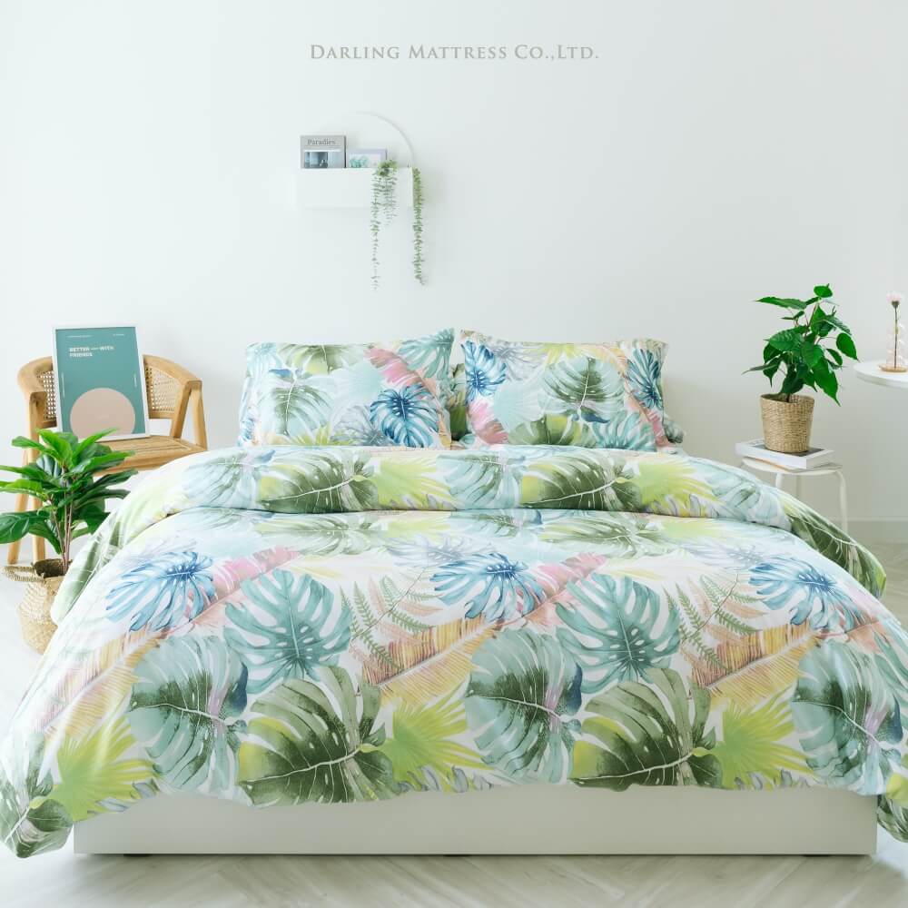 ชุดผ้าปูผ้านวม 3.5 ฟุต DARLING MATTRESS รุ่นลายดอกไม้ ลายจังเกิ้ล