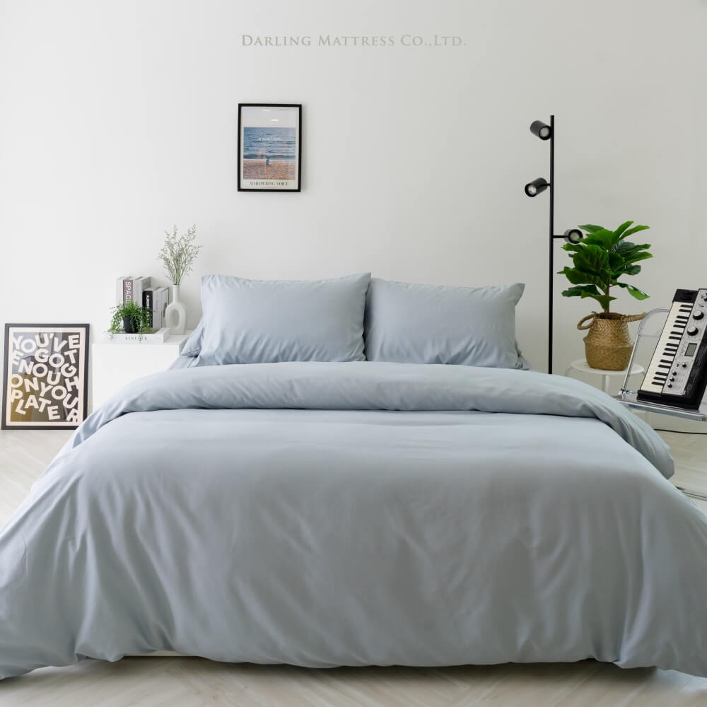 ชุดผ้าปูผ้านวม 3.5 ฟุต DARLING MATTRESS รุ่นสีพื้น สีเพิร์ลบลู