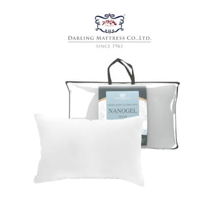 หมอนหนุน DARLING MATTRESS รุ่นขนห่านเทียมนาโนเจล แพ็คคู่_0