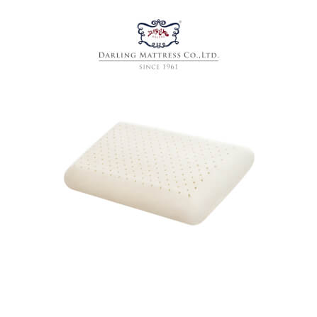 หมอนหนุน DARLING MATTRESS รุ่นยางพาราแท้ 100% (พร้อมปลอกผ้าอย่างดี) แพ็คคู่_0