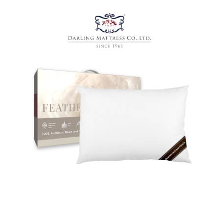หมอนหนุน DARLING MATTRESS รุ่น FEATHERETT ขนเป็ดแท้ 100%_0
