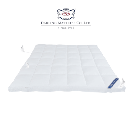 ท็อปเปอร์รองนอน 5 ฟุต DARLING MATTRESS รุ่นขนห่านเทียมหรือนาโนเจลรุ่นนุ่มฟู_0
