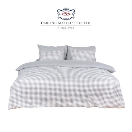 ชุดผ้าปูผ้านวม 3.5 ฟุต DARLING MATTRESS รุ่น2 สี 2 สไตล์ ลายดับเบิ้ลเกรย์