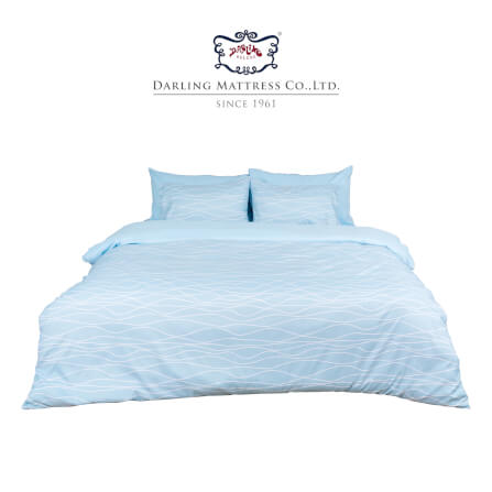 ชุดผ้าปูผ้านวม 5 ฟุต DARLING MATTRESS รุ่น2 สี 2 สไตล์ ลายริวารี่_0