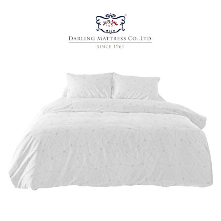 ชุดผ้าปูผ้านวม 6 ฟุต DARLING MATTRESS รุ่นแอบสแตรกต์ ลายไดมอนด์_0
