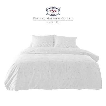 ชุดผ้าปูผ้านวม 5 ฟุต DARLING MATTRESS รุ่นแอบสแตรกต์ ลายไดมอนด์_0