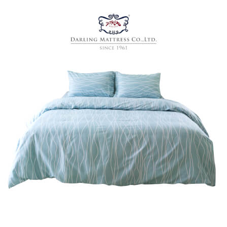 ชุดผ้าปูผ้านวม 3.5 ฟุต DARLING MATTRESS รุ่นแอบสแตรกต์ ลายไอวอรี่