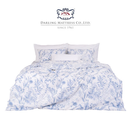 ชุดผ้าปูผ้านวม 5 ฟุต DARLING MATTRESS รุ่นลายดอกไม้ ลายออเดรย์_0