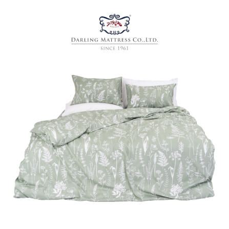 ชุดผ้าปูผ้านวม 5 ฟุต DARLING MATTRESS รุ่นลายดอกไม้ ลายสปริงฟิลด์_0