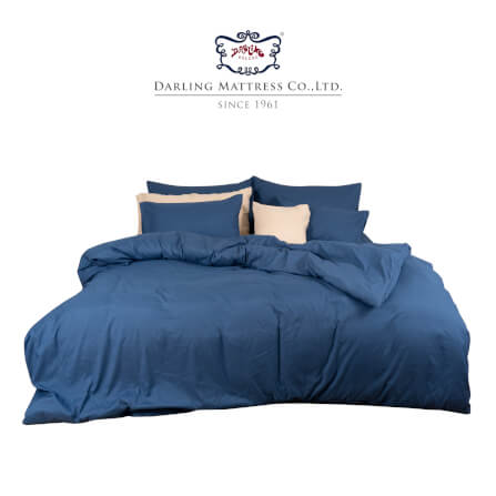 ชุดผ้าปูผ้านวม 3.5 ฟุต DARLING MATTRESS รุ่นสีพื้น สีมิดไนท์