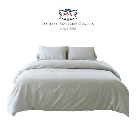 ชุดผ้าปูผ้านวม 3.5 ฟุต DARLING MATTRESS รุ่นสีพื้น สีเทาอ่อน