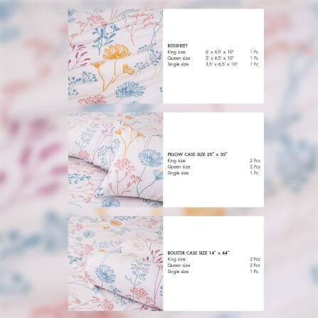 ชุดผ้าปูผ้านวม 3.5 ฟุต DARLING MATTRESS รุ่นลายดอกไม้ ลายเอมิลี่_1