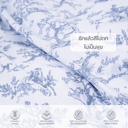 ชุดผ้าปูผ้านวม 5 ฟุต DARLING MATTRESS รุ่นลายดอกไม้ ลายวิคทอเรีย_1