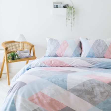 ชุดผ้าปูผ้านวม 6 ฟุต DARLING MATTRESS รุ่นแอบสแตรกต์ ลายมาร์เบิ้ล_1